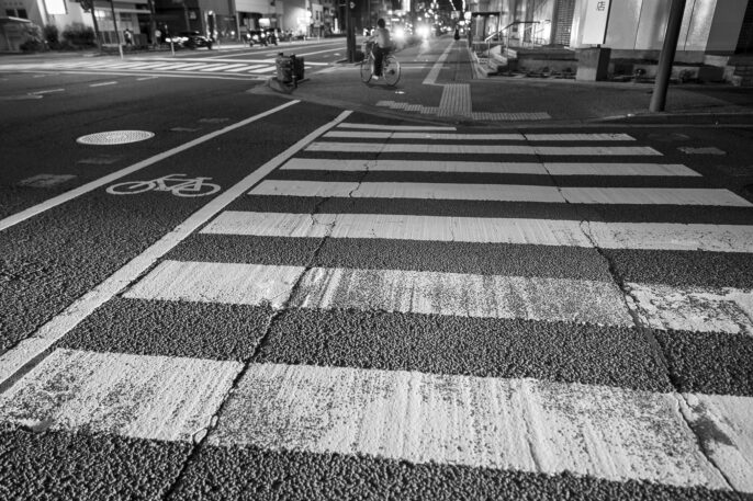 夜色高松横断歩道2