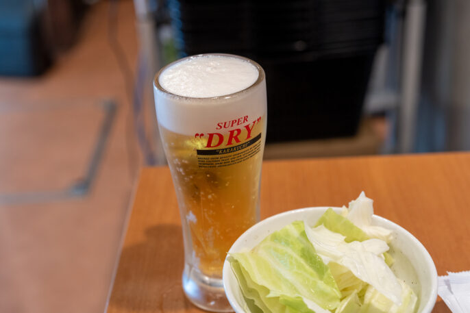 とりいちずの生ビール
